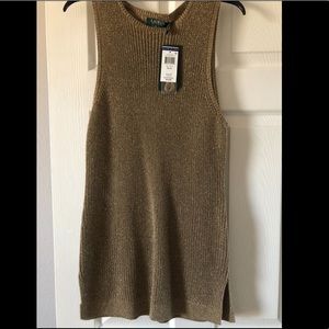 Ralph Lauren Gold Sweater Tank